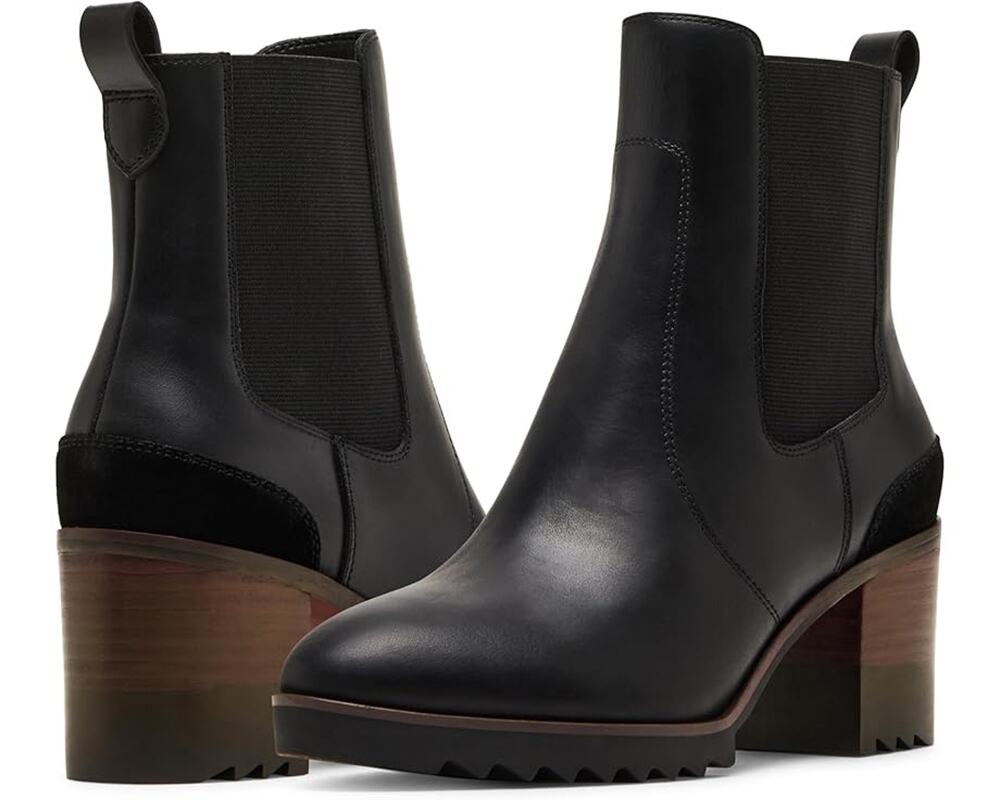 Blondo Womens Rai Ankle Boots Size 8.5 M Black Leather Waterproof NIB